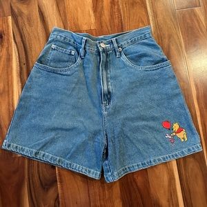 Vintage Pooh denim shorts